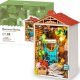 Robotime Składany Drewniany Model Puzzle 3D - Borrowed garden 1