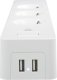 Deltaco Ilgiklis DELTACO SMART HOME 3xCEE 7/4, USB-A 2A, baltas / SH-P03USB2 3