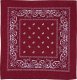 MFH BANDAMKA BANDANA CHUSTA 55x55 cm BORDOWO-BIAŁA 1