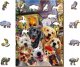 WOODEN CITY Drewniane Puzzle z figurkami  Psiaki w Paryżu rozm. M, 200 elementów 1