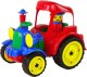 Hemar Duży Traktor Ciągnik Pojazd Farma Figurka Gumowe Koła 1