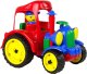 Hemar Duży Traktor Ciągnik Pojazd Farma Figurka Gumowe Koła 1