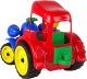 Hemar Duży Traktor Ciągnik Pojazd Farma Figurka Gumowe Koła 2
