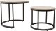 kontrast Stoliki kawowe okrągłe zestaw stolików loft fi 53x45 fi 43x35 dąb sonoma 10
