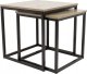 kontrast Stoliki kawowe zestaw stolików loft 50x50 , 45x45 dąb sonoma 6