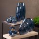 Eurofirany Kula dekoracyjna ceramiczna MORA 9X9X9X2 granatowa x2 2