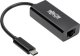 Karta sieciowa Eaton Eaton Tripp Lite Series USB C to Gigabit Ethernet Adapter USB Type C to Gbe 10/100/1000 - Netzwerkadapter - USB-C 3.1 - Gigabit Ethernet - Schwarz 1