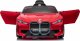 BMW Autko i4 na akumulator dla dzieci Czerwony + Wolny Start + EVA + Ekoskóra + Audio LED + Pilot 1