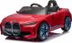 BMW Autko i4 na akumulator dla dzieci Czerwony + Wolny Start + EVA + Ekoskóra + Audio LED + Pilot 3