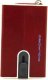 Piquadro Piquadro, Blue Square, Leather, Card Holder, Square Sliding System with Zipped Coin Pocket, PP5359B2R-R, Red, For Men For Men 2