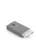 Piquadro Piquadro, Blue Square, Leather, Card Holder, Square Sliding System with Compact for Banknotes, PP4891B2R-GR6, Grey, For Men For Men 1