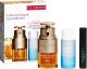 Clarins SET (DOUBLE SERUM EYE 20ML + INSTANT EYE MAKE UP REMOVER 50ML + MASCARA SUPRA LIFT & CURL 3ML) 3