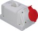 Scame Gniazdo natynkowe OPTIMA-COMBI 3P+N+E 16A + 230V z przełącznikiem L-0-P 2