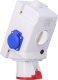 Scame Gniazdo natynkowe OPTIMA-COMBI 3P+N+E 32A + 2x230V z przełącznikiem L-0-P 2