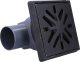 HL Wpust podwórzowy Perfekt DN110 z odejściem poziomym, ramą z żeliwa 260x260mm, kratką ściekową z żeliwa 226x226mm, klapą antyzapachową i koszem 1