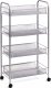 Zeller Uniwersalny organizer, regał z kółkami, siatka stalowa, możliwością przechowywania na 4 poziomach, Zeller 1