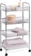 Zeller Uniwersalny organizer, regał z kółkami, siatka stalowa, możliwością przechowywania na 4 poziomach, Zeller 2