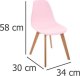 Atmosphera Krzesło dla dzieci - kolor różowy 4