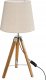 Atmosphera Lampa stołowa na trójnogu, drewniana, 58 cm, beżowa 1