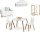 Zeller Zestaw mebelków dla dzieci Scandi, 2 krzesła + stolik,meble dla dzieci 11