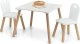 Zeller Zestaw mebelków dla dzieci Scandi, 2 krzesła + stolik,meble dla dzieci 10