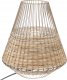 Atmosphera Lampa z wikliny i metalu CHERAW, 33,5 cm, beżowa 1