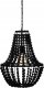 Lampa wisząca Atmosphera Żyrandol z koralików GOYA, drewno, czarny 1