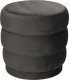 Atmosphera Pufa welurowa SINA, Ø 40 cm, antracyt 3