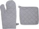 Atmosphera Rękawica kuchenna + podkładka kolor szary 1