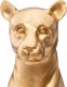 Atmosphera Złota figurka pantera, polyresin, wys. 23 cm 2