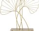 Atmosphera Dekoracja metalowa GINKO, 57 cm, liście miłorzębu 12