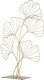 Atmosphera Dekoracja metalowa GINKO, 57 cm, liście miłorzębu 9