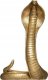 Atmosphera Dekoracyjna figurka z polyresinu COBRA, złota, 36 cm 2