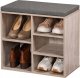Kesper Szafka na buty z siedziskiem, 5 przegródek, MDF, Kesper 1