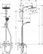 Zestaw prysznicowy Hansgrohe Hansgrohe komplet prysznicowy Crometta S 240 1jet z baterią jednouchwytową 27269000 1