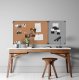 MemoBe Tablica filcowa Idea Edge 120x90cm rama aluminiowa popielata 2