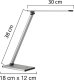 Lampka biurkowa Unilux Lampka na biurko Unilux Terra Led srebrna 7
