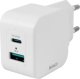 Ładowarka Deltaco USB-C mini sieninis įkroviklis DELTACO 1x USB-C, PD 20 W, baltas / USBC-AC150 1