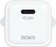 Ładowarka Deltaco USB-C mini sieninis įkroviklis DELTACO 1x USB-C, PD 20 W, baltas / USBC-AC150 4