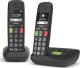 Telefon stacjonarny Gigaset GIGASET E290A Duo schwarz schnurlos analog DECT Grosstaste 2 Mobilteile Anrufbeantworter 3