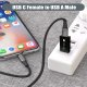 Adapter USB Techly TECHLY Adapter USB-A M auf USB-C F USB 3.0 schwarz 4