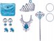 Norimpex Zimowy zestaw piękności (diadem+kolia+kolczyki+pierścionki+bransoletki+torebka+berło) 1