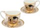 Carmani Filiżanka espresso Vanessa - G. Klimt, Pocałunek, białe tło (CARMANI) 1