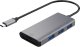 HUB USB Deltaco USB-C šakotuvas DELTACO USB-C 3.1 Gen 1, 3x USB-A, SD/mSD skaitytuvas, spc pilka / USBC-HUB200 1