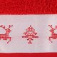 Eurofirany Ręcznik świąteczny z żakardową bordiurą NOEL 70X140 czerwony x3 1