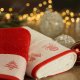 Eurofirany Ręcznik świąteczny z żakardową bordiurą NOEL 70X140 czerwony x3 4