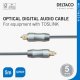 Kabel Deltaco Aukštos klasės Toslink kabelis DELTACO optinis skaitmeninio garso kabelis, 5m, juodas / TOTO-15-K / 00190004 1