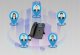 Telefon Fanvil Fanvil X303P telefon VoIP Czarny 4 linii LCD 4