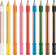 Pelikan Pelikan 700856 ołówek kolorowy Czarny, Niebieski, Brązowy, Zielony, Pomarańczowy, Różowy, Czerwony, Biały, Żółty 9 szt. 2