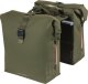 Basil Sakwa podwójna BASIL SOHO DOUBLE PANNIER BAG NORDLICHT MIK, MIK System (ready to go) 41L, 100% wodoodporna moss green oświetlenie Nordlicht Technology 2
